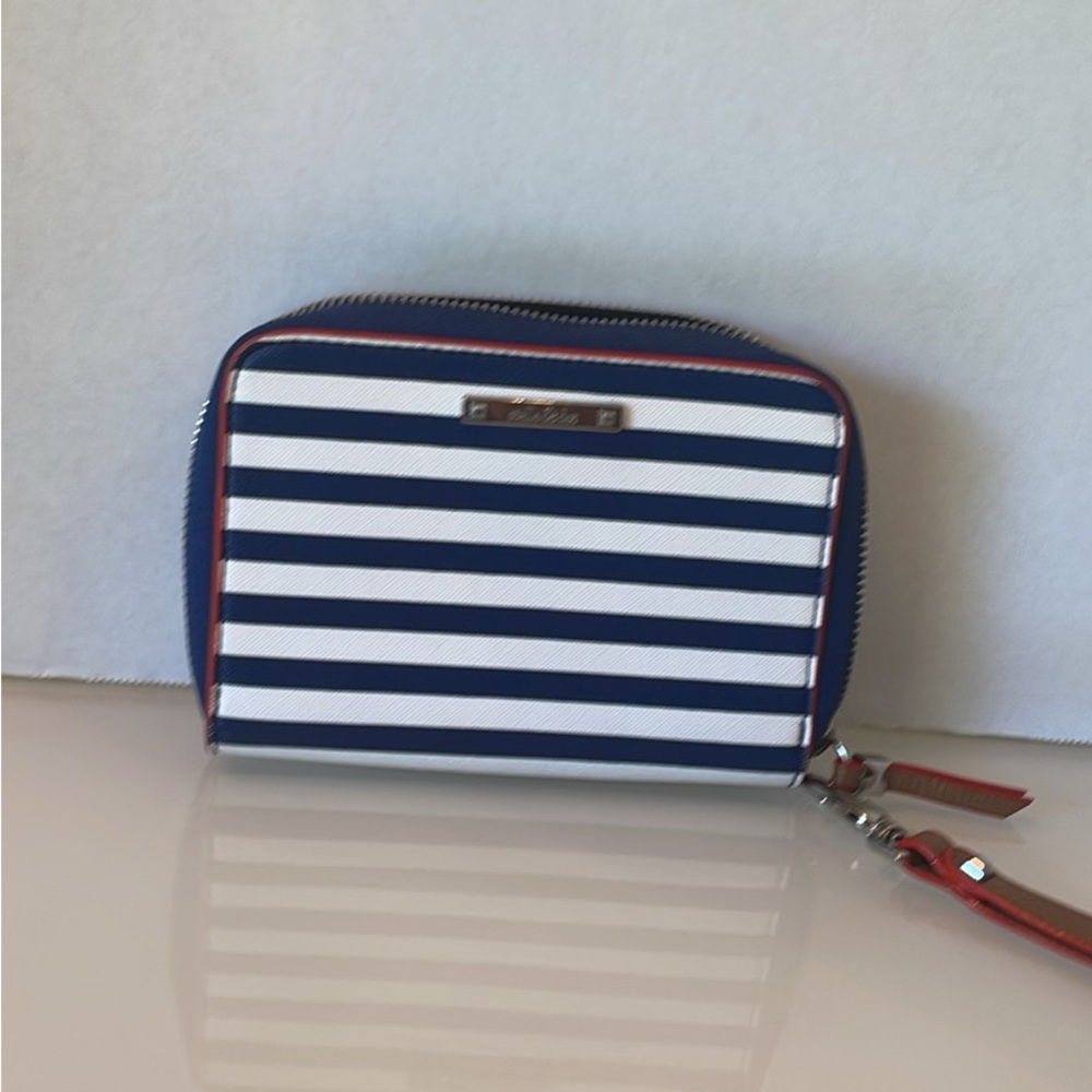 Stella & Dot Navy and White Striped Wallet